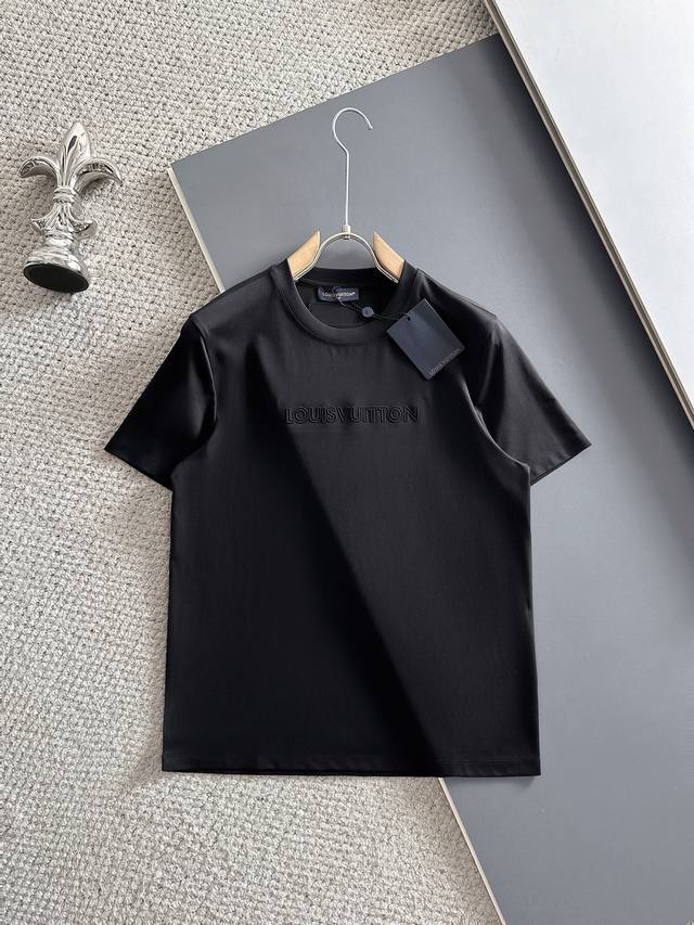 Lv Louis Vuitton top quality 2025 new short sleeves! Selected 100-count double-s