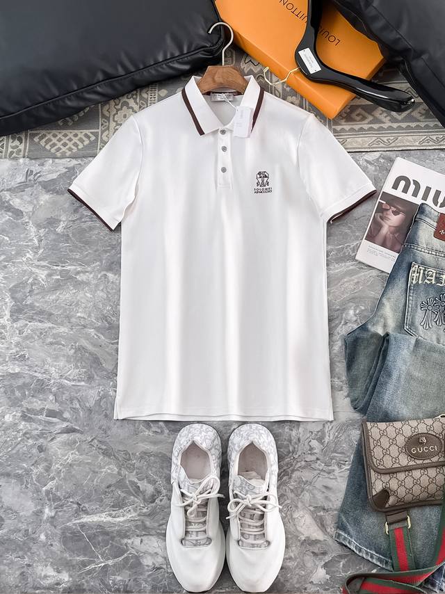 Bc 2025 Spring and Summer new men's logo short-sleeved Polo shirt, continuing th