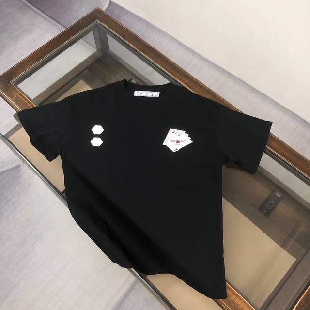 C Off-White 2025Ss Spring and Summer New Couple Round Neck T-shirt Luxury Brand
