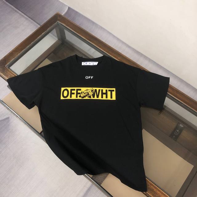 C Off-White 2025Ss Spring and Summer New Couple Round Neck T-shirt Luxury Brand