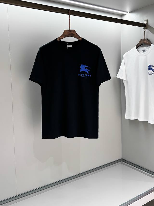 2025Ssbur Micro-logo Warhorse Short-sleeved T-shirt*Customized cotton fabric, so