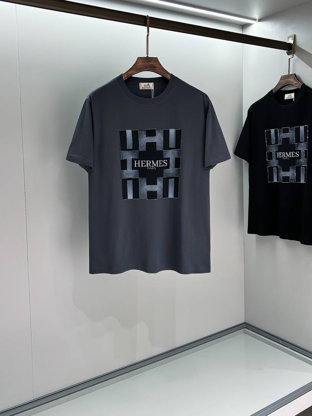 2025 Spring/Summer Series New Product Hermes T-shirt from the Hermes show This T