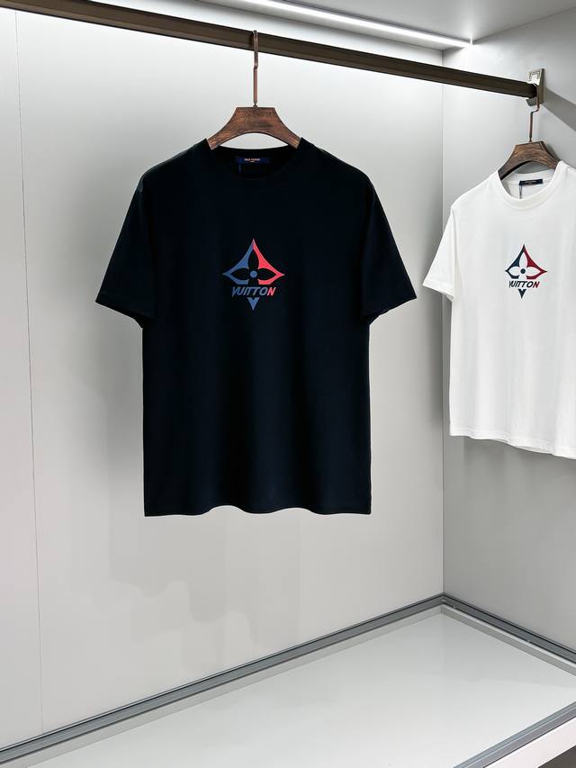 L's 2025Ss spring and summer new round neck short-sleeved T-shirt is customized
