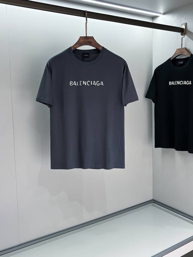 2025Ssbal Round neck short sleeves Classic letter logo on the chest Fashionable