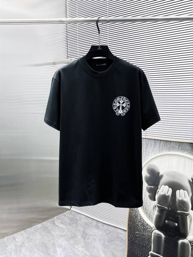 Chloe Hearts Ch 2025Ss new half-sleeved T-shirt, short-sleeved loose-fitting ro