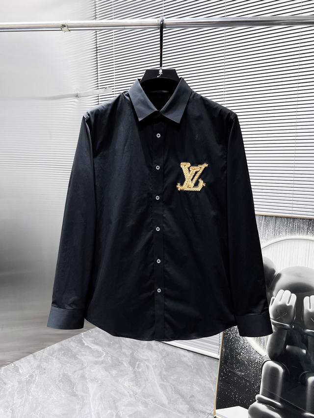 Louis Vuitton Lv 2025Ss new men's long-sleeved shirt, high-end version! Custom-m