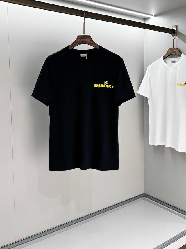 2025Ssbur bee round neck short-sleeved T-shirt, custom fabric, breathable and co