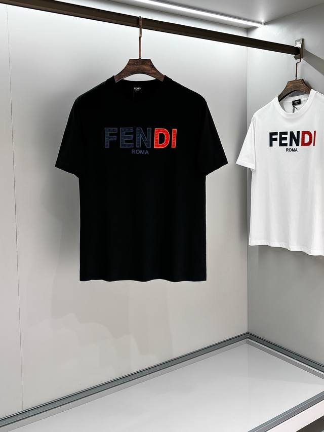 Fdi 2025Ss new spring and summer round neck short-sleeved T-shirt Customized fab