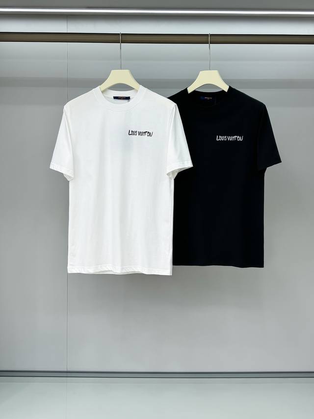 2025 L high-end custom New Logo logo exquisite letter round neck short sleeve Co