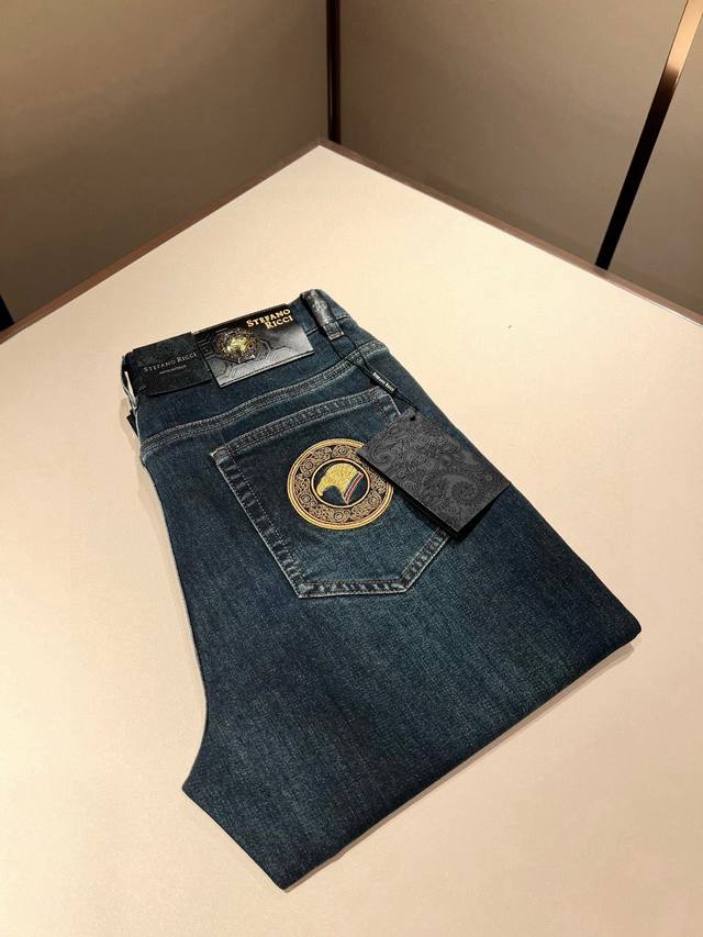 Stefano Ric*I Stephen Nic's 2025 spring and summer men's original casual jeans,