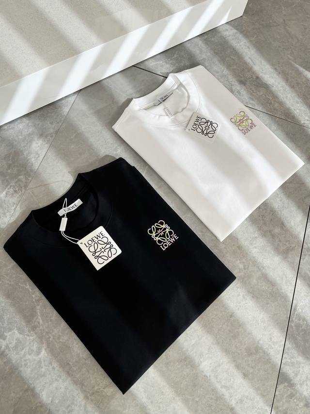 Loe*We 2025 spring and summer new men's and women's short-sleeved T-shirts, Ital