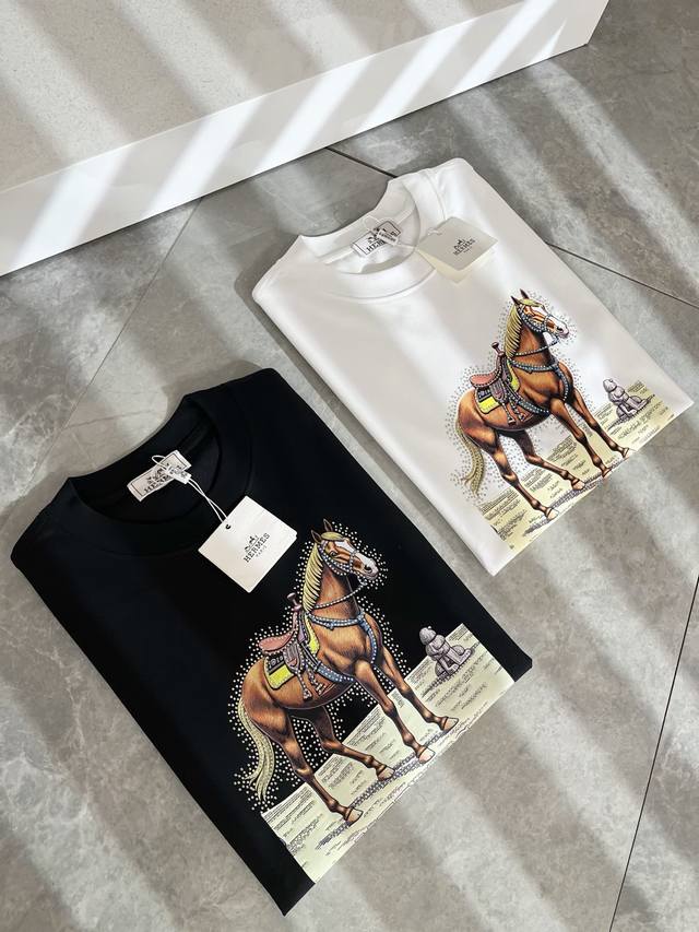 Her*Mes 2025 Spring and Summer new men's and women's short-sleeved T-shirt, a ne
