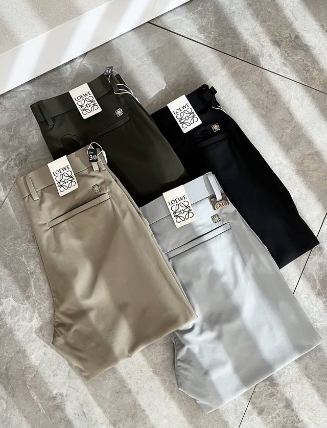 Lo*We 2025 Spring and Summer New Men's Fashion High-end Casual Trousers, Hong Ko
