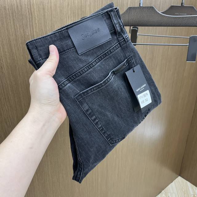 New Yslss spring and summer new super soft washed jeans, super handsome upper b