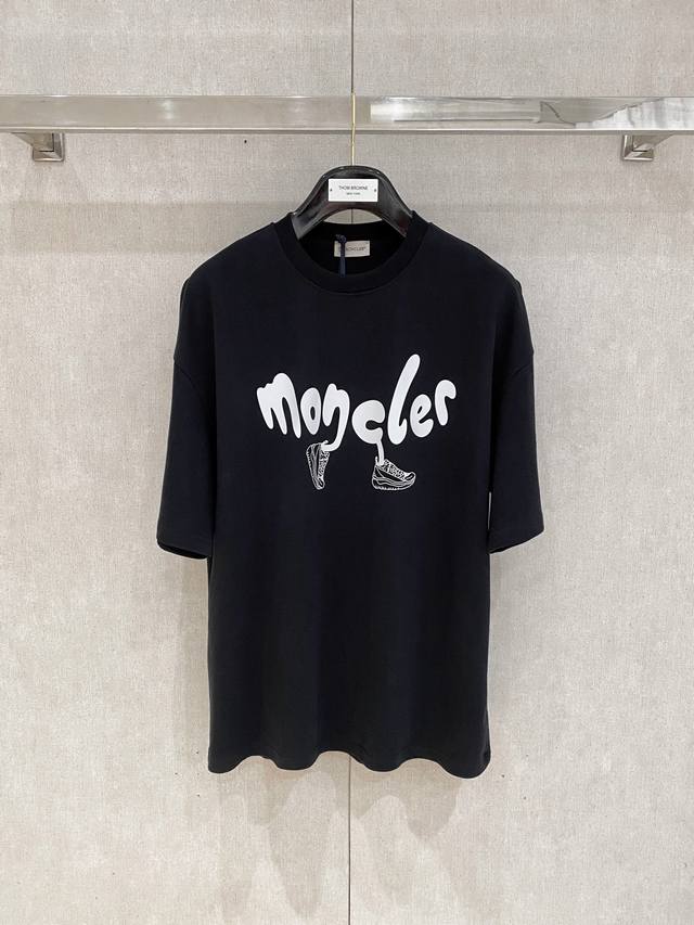 Moncler, 25Ss new printed Logo short-sleeved New short-sleeved Yyds Wear it with