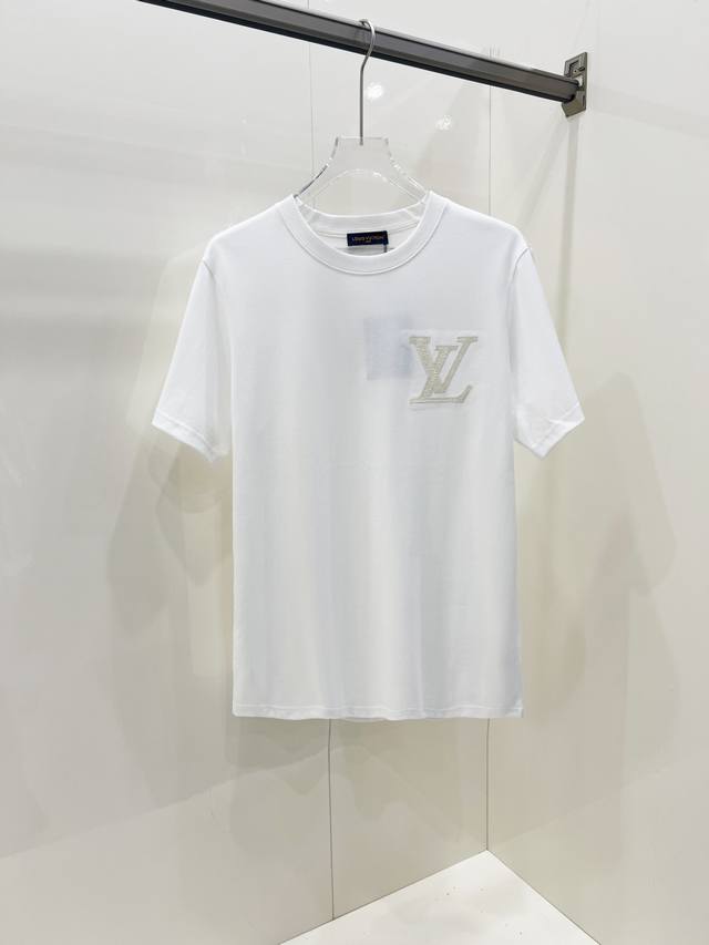 Lv Louis Vuitton 2025 Spring/Summer new unisex short-sleeved T-shirts, the lates