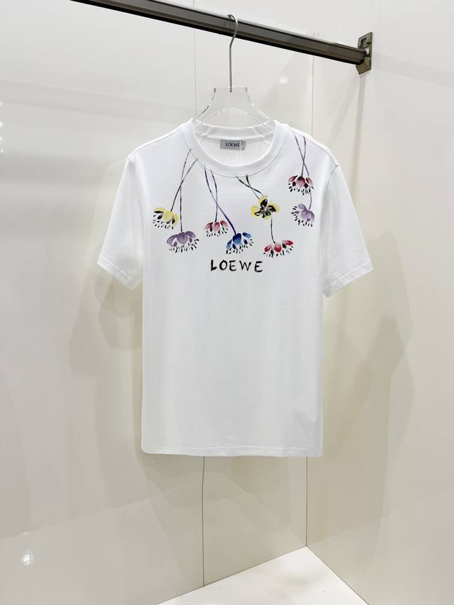 Loewe 2025 spring and summer new unisex short-sleeved T-shirt, the latest model