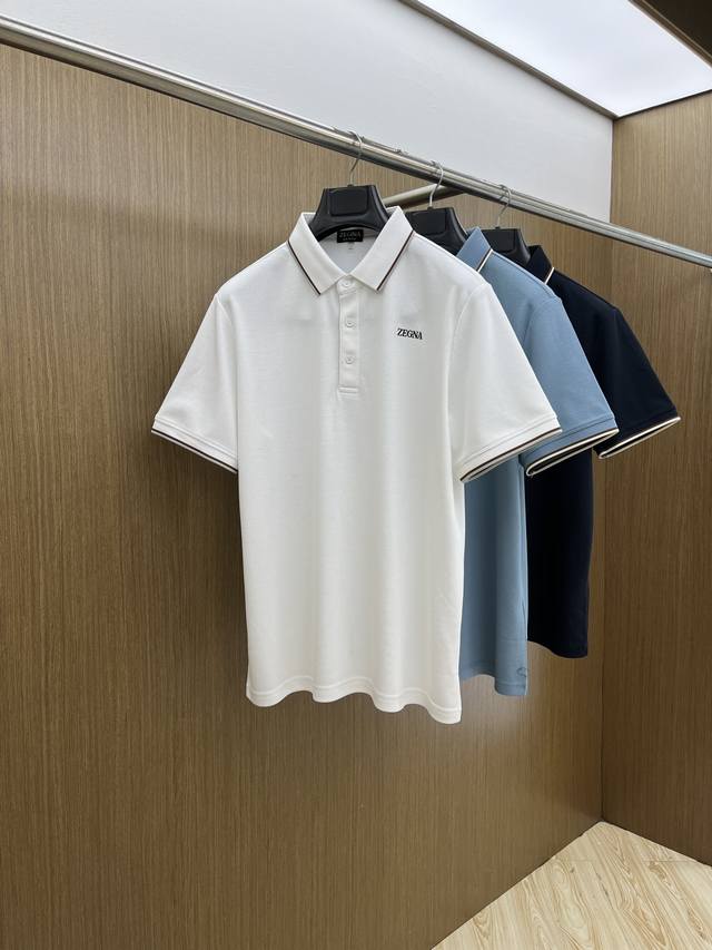 New product Zz 2540 Spring and Summer new product fine grain pique business Polo