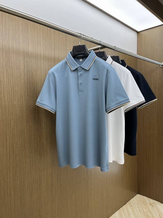 New product Zz 2540 Spring and Summer new product fine grain pique business Polo
