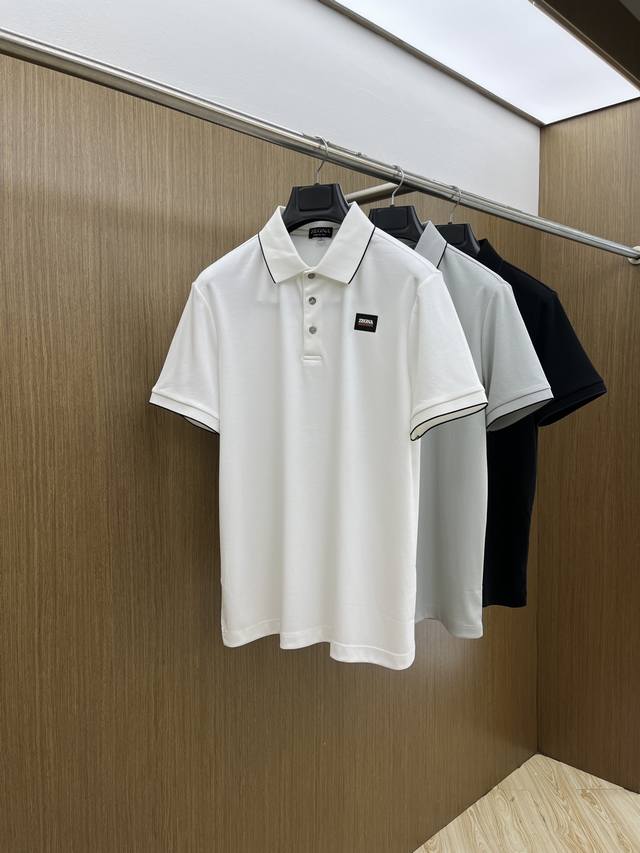 New product Zz 2540 Spring and Summer new product fine grain pique business Polo