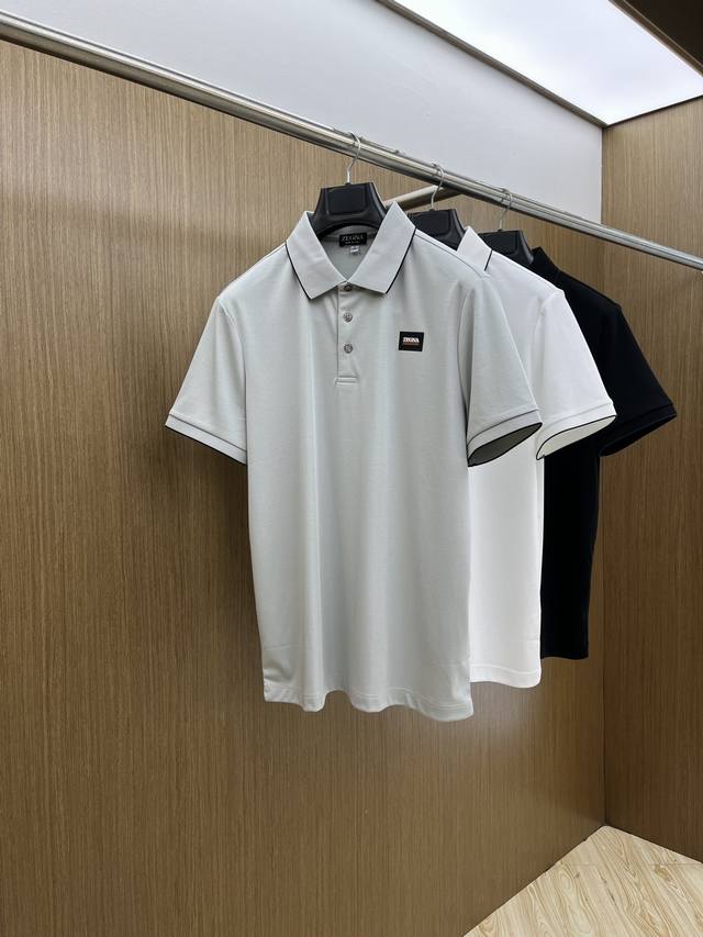 New product Zz 2540 Spring and Summer new product fine grain pique business Polo