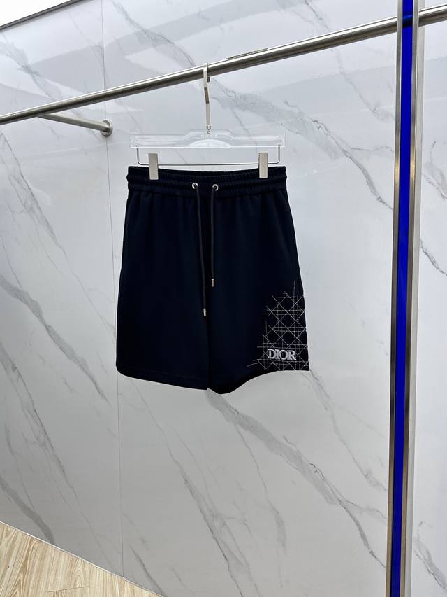 Dior*Dior 2025 Spring and Summer new men's casual drawstring shorts are high-end