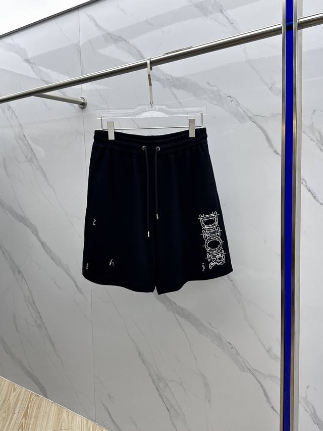 Dior*Dior 2025 Spring and Summer new men's casual drawstring shorts are high-end