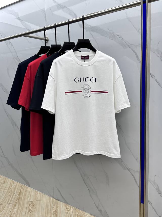 Gucci Gucci 2025Fw spring and summer new round neck base outerwear T-shirt, thre