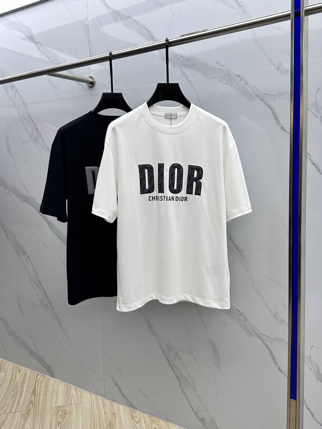 Christian Dior*Dior 2025Fw Spring and Summer new round neck base outerwear T-shi