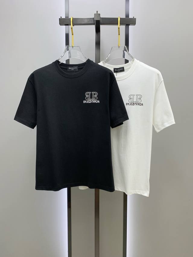 Ss Balenciaga pure cotton latest fabric classic logo pattern Logo fashionable an