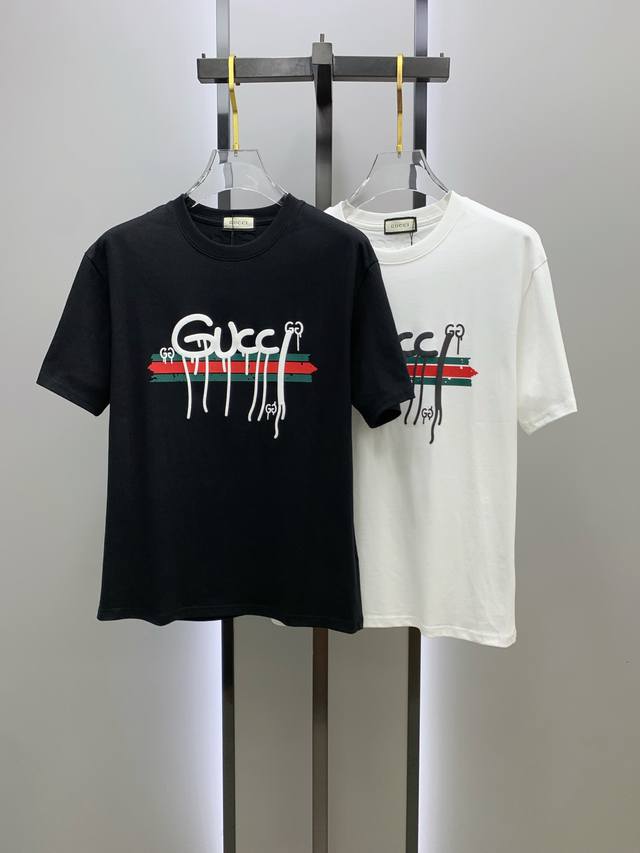 Ss Gucci pure cotton latest fabric classic logo pattern Logo fashionable and sim