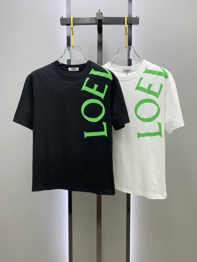 Ss Loewe's latest pure cotton fabric, classic logo pattern, fashionable and simp