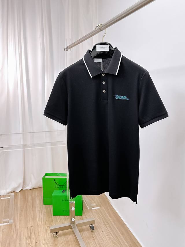 Dior 2025 Spring and Summer new men's short-sleeved Polo shirt, the brand's late