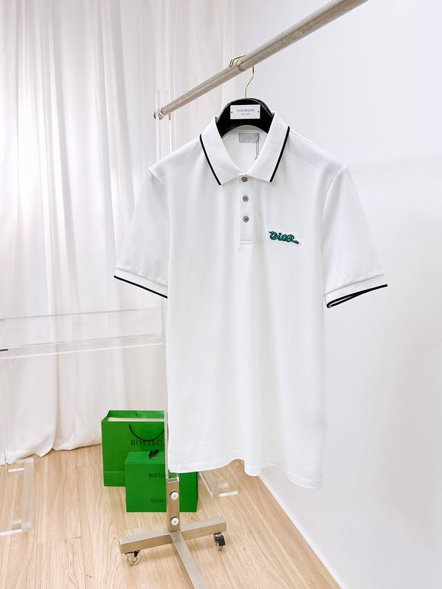 Dior 2025 Spring and Summer new men's short-sleeved Polo shirt, the brand's late