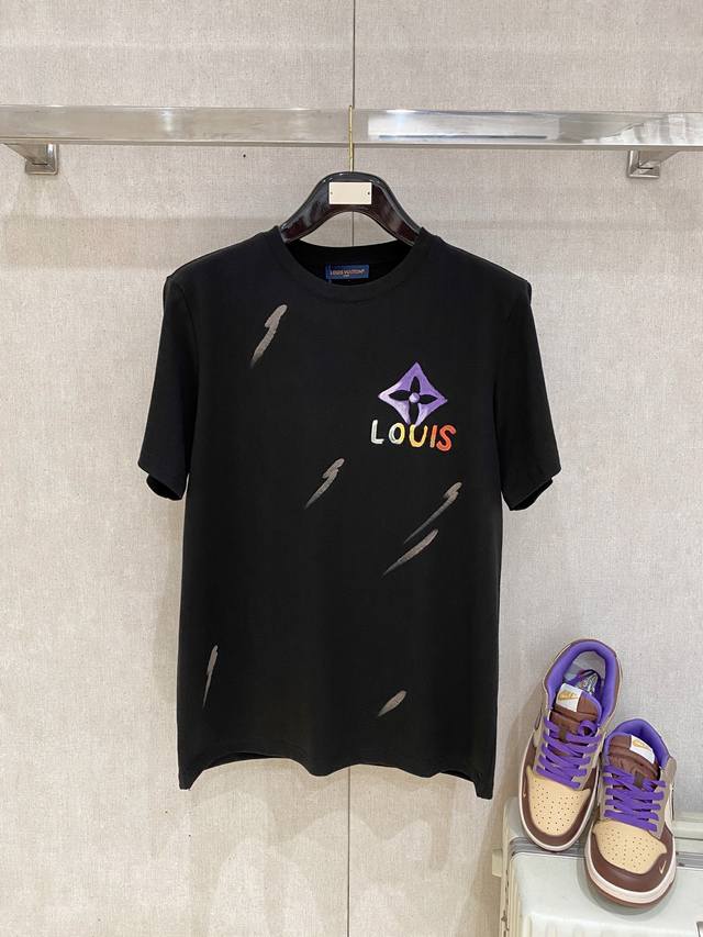 Louis Vuitton Louis Vuitton exclusive new original men's casual short-sleeved hi