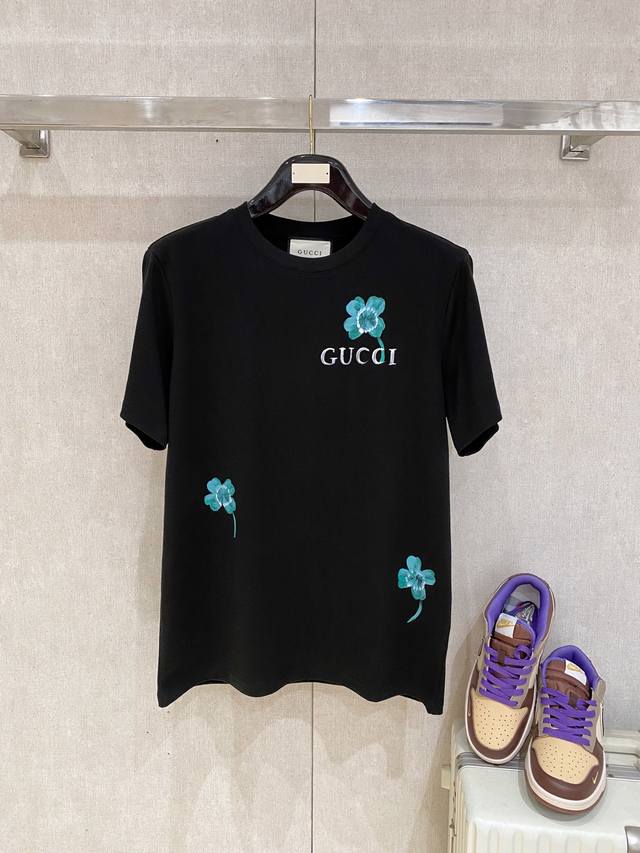 Gucci Gucci exclusive new original men's casual short-sleeved high-end customiza