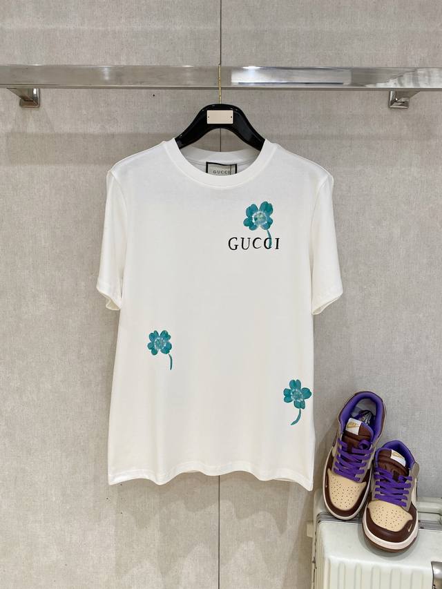 Gucci Gucci exclusive new original men's casual short-sleeved high-end customiza