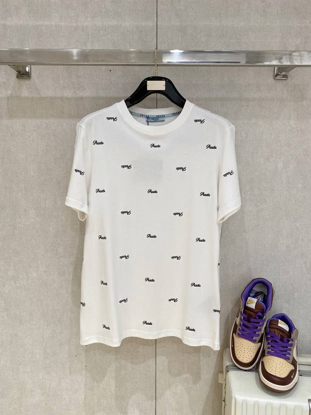 Prada Prada exclusive new original men's casual short-sleeved high-end customiza