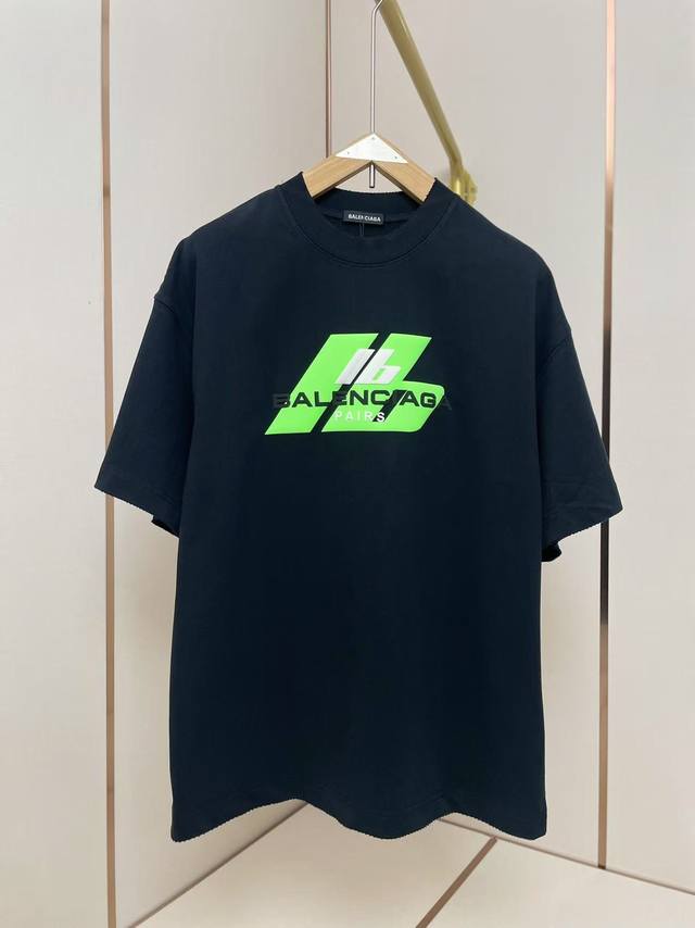 Balenciaga new Lb silicone printed T-shirt 3D three-dimensional silicone simple