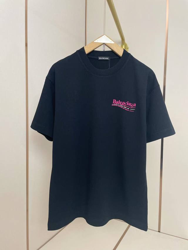 Balenciaga hot diamond coke T-shirt Classic waves with hot diamond embellishment