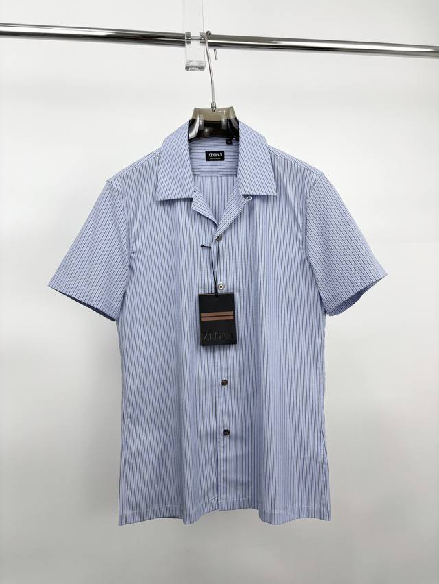 Zegna's latest summer must-have shirt for men, 100% Lutai cotton, comfortable a
