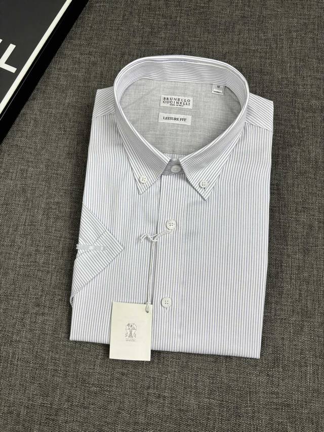 Bc Men's business casual cotton short-sleeved shirt, channel goods from trading