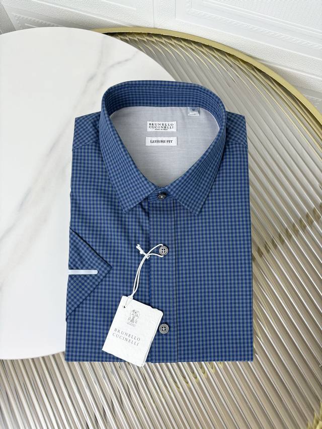 Bc Men's business casual cotton short-sleeved shirt, channel goods from trading