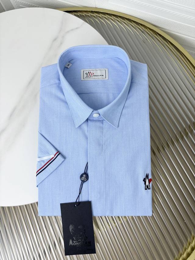 Mon Men's business casual cotton short-sleeved shirt, channel goods from trading