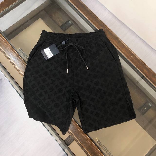 Clouis Vuitton Lv 24Ss counter same style terry shorts ~ couple style ~ carefull