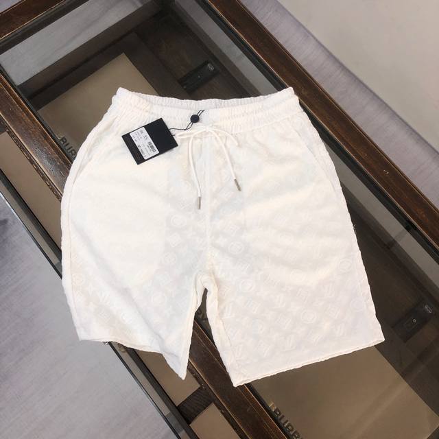 Clouis Vuitton Lv 25Ss counter-same style terry shorts ~ couple style ~ carefull