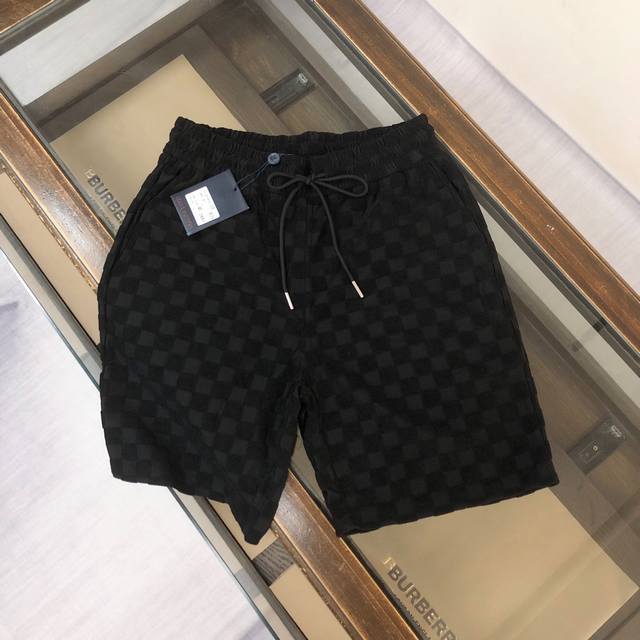 Clouis Vuitton Lv 25Ss counter same style terry shorts ~ couple style ~ carefull