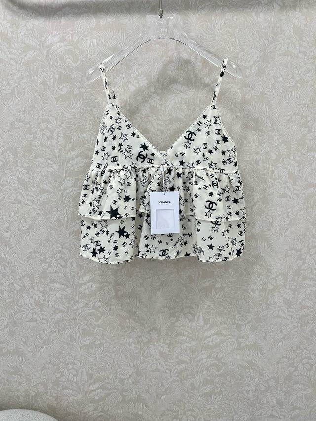 Chan*L 25 New Chanel Camisole! Chanel vintage series five-pointed star double C