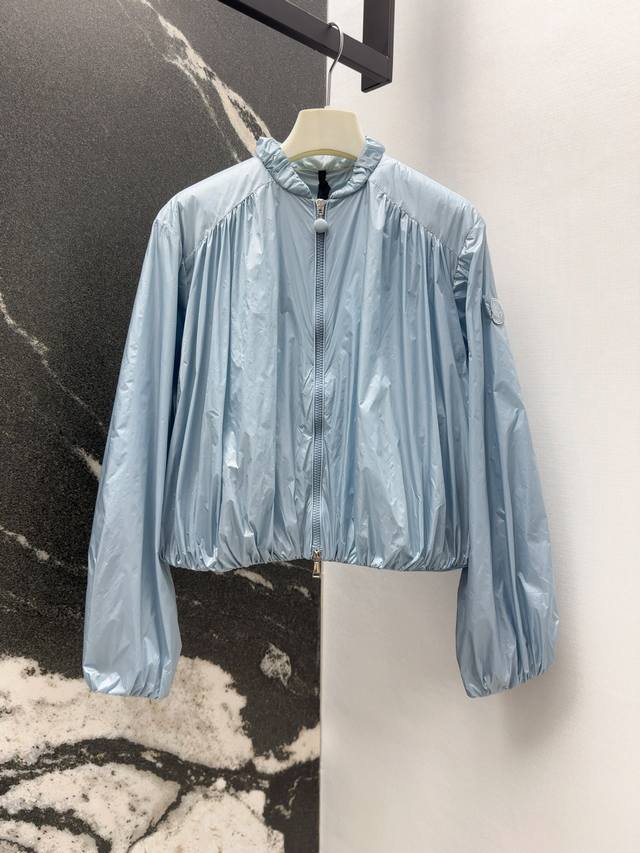 Mc 25Ss Spring and summer new arrival memory silk nylon zipper jacket sun protec