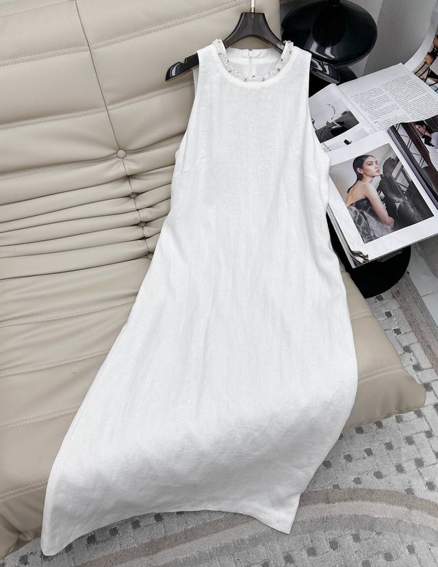 25 new 100% natural linen dress with simple loose straight silhouette design, ne